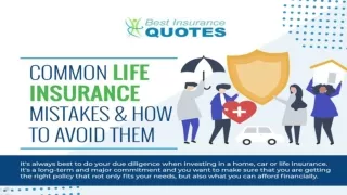 Common Life Insurance Mistakes & How To Avoid Them
