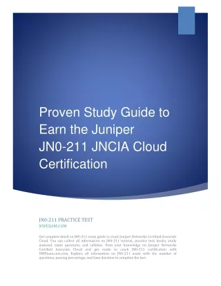 proven study guide to earn the juniper
