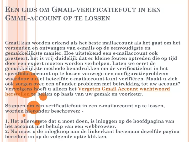 een gids om gmail verificatiefout in een gmail account op te lossen