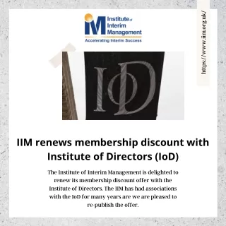 https www iim org uk