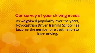 Aid to develop your driving sense by driving school Newcastle
