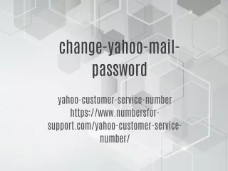 change yahoo mail password.
