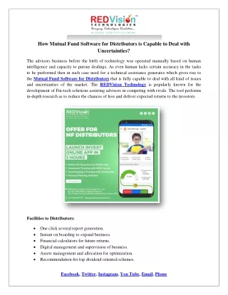how mutual fund software for distributors