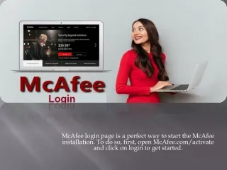 mcafee login