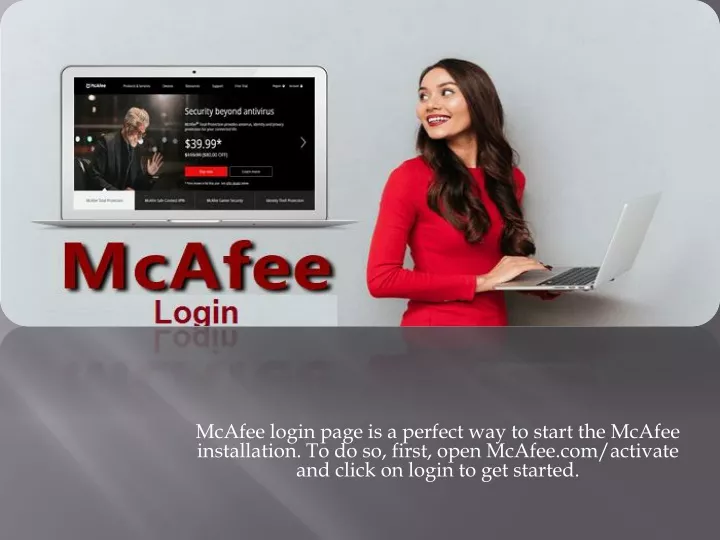 mcafee login page is a perfect way to start