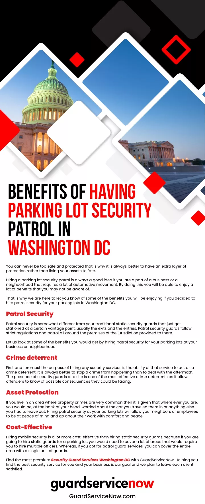 benefits of having parking lot security patrol