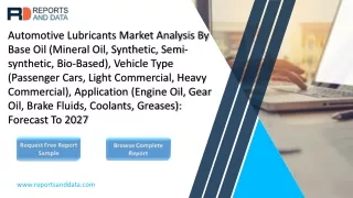 Automotive Lubricants Market Analysis