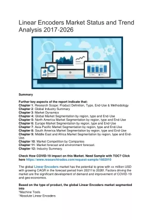 linear encoders market status and trend analysis