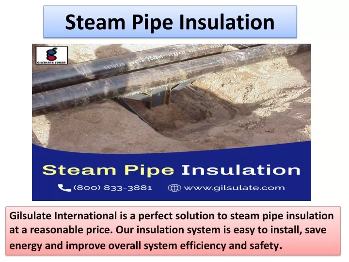 steam pipe insulation