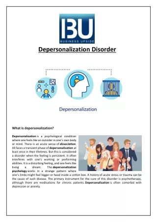 depersonalization disorder