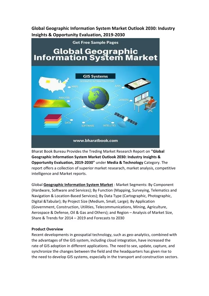 global geographic information system market