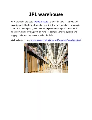 3PL warehouse