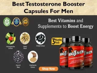 To Boost Testosterone Hormone Use Test Booster Capsules