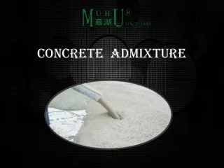 High Range Concrete Admixture from American Supplier