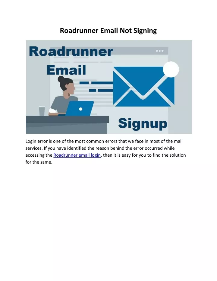 roadrunner email not signing