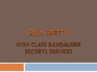 Bangalore Girls - Riya Shetty