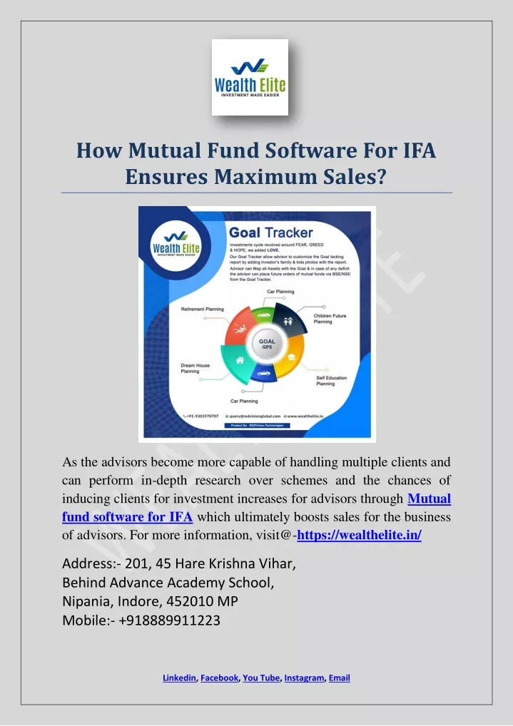 how mutual fund software for ifa ensures maximum