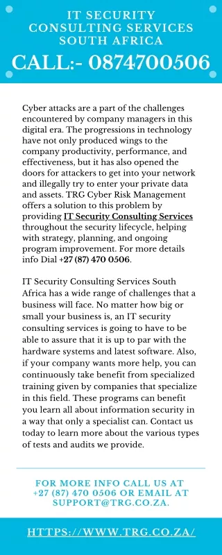 it security consulting services south africa