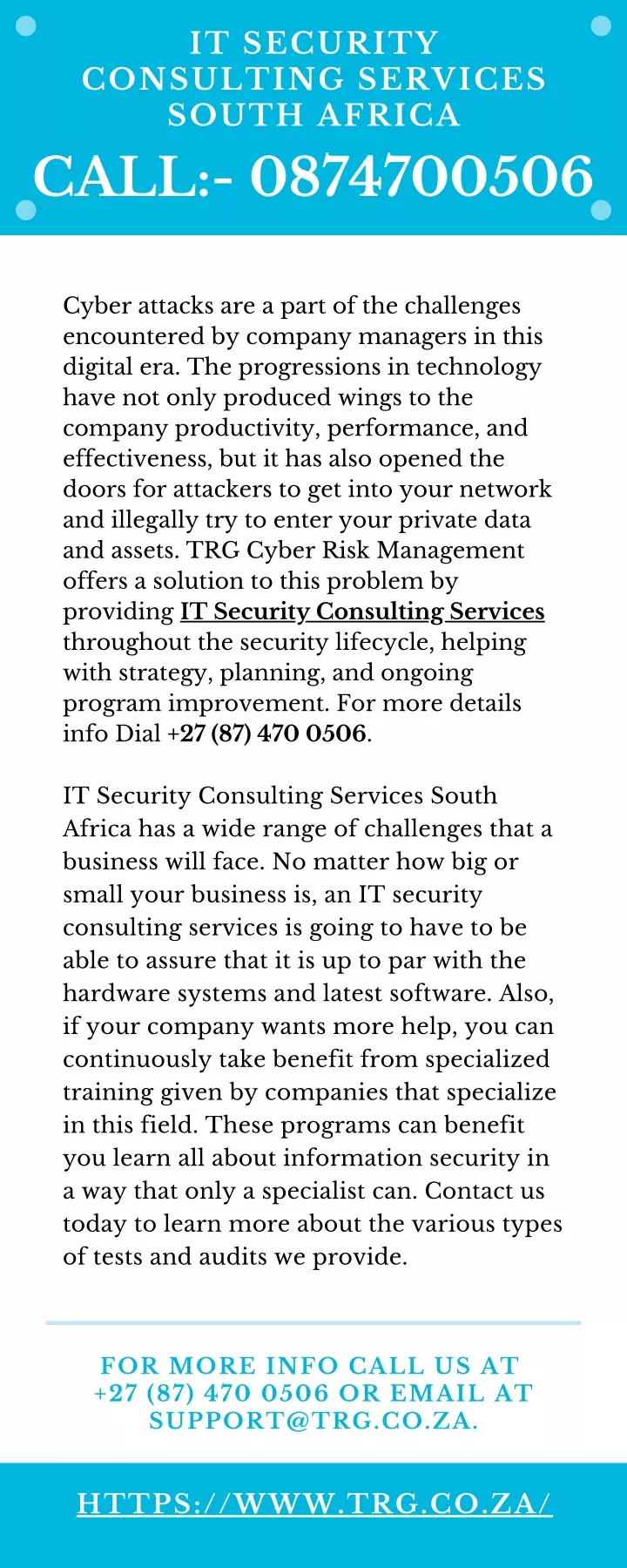 it security consulting services south africa