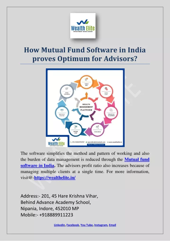 how mutual fund software in india proves optimum