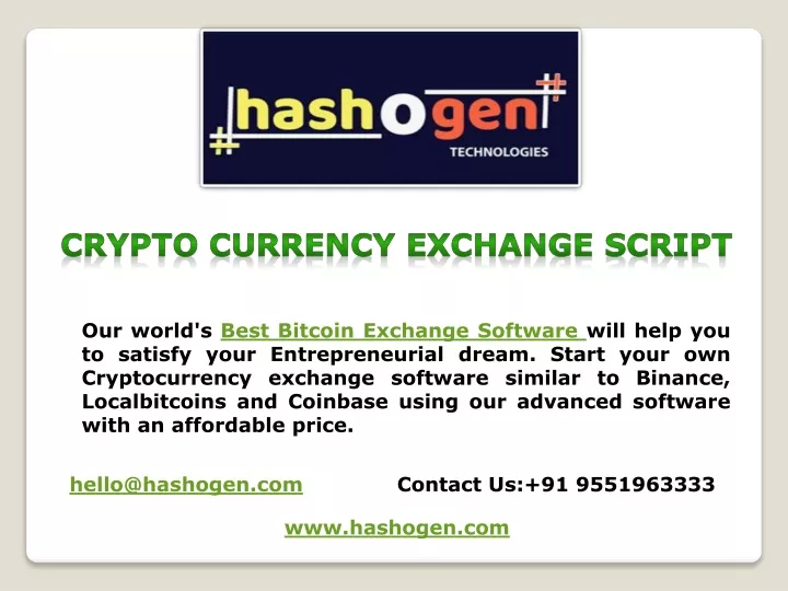 crypto currency exchange script