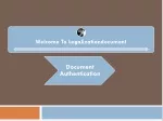 Document Authentication - slide 1