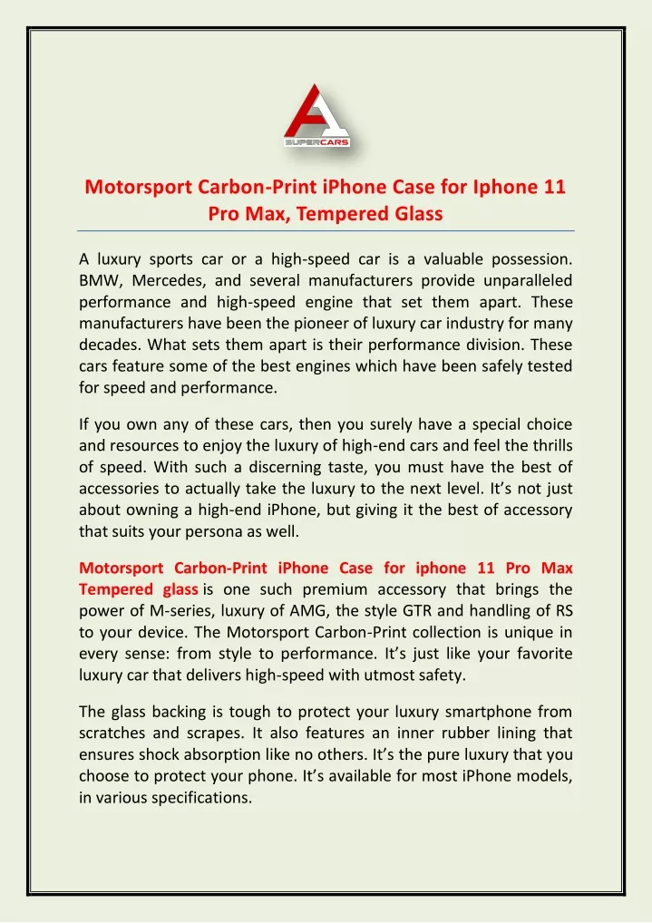 motorsport carbon print iphone case for iphone