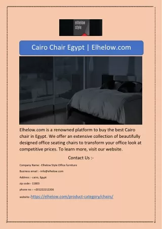 cairo chair egypt elhelow com