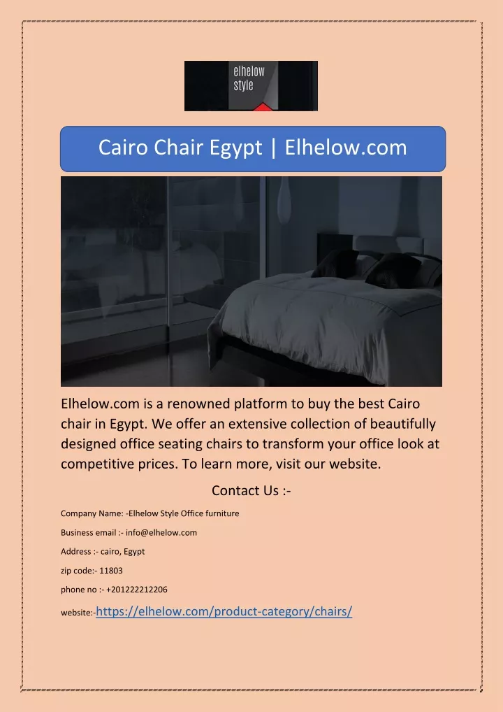 cairo chair egypt elhelow com