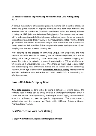 10 best practices for implementing automated