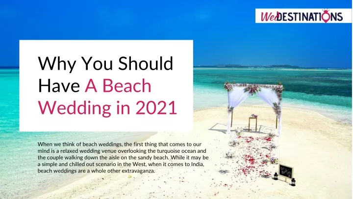 why you should have a beach wedding in 2021