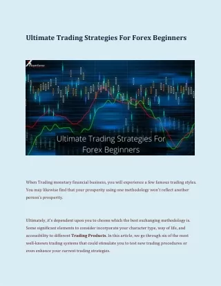 Ultimate Trading Strategies For Forex Beginners