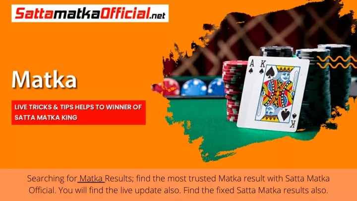 searching for matka results find the most trusted