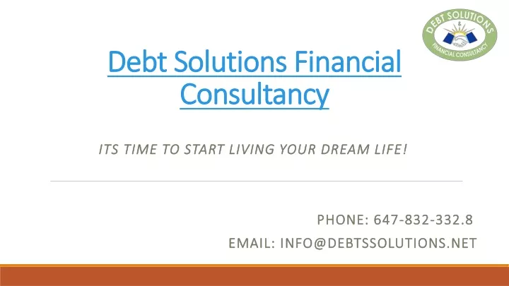debt solutions financial consultancy