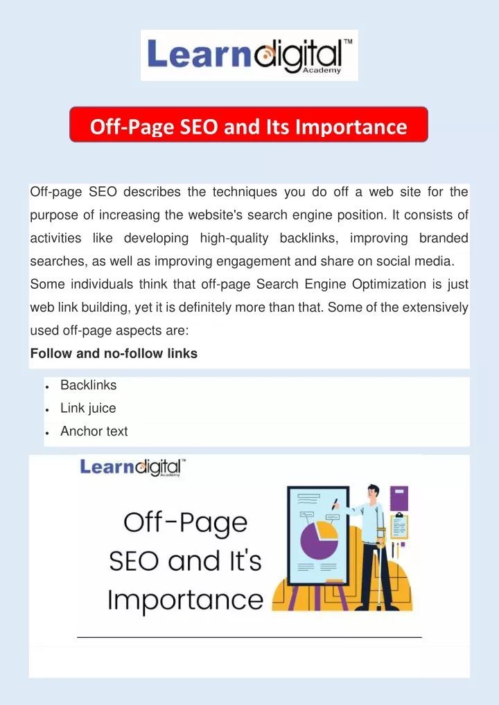 off page seo and its importance