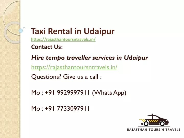 taxi rental in udaipur https rajasthantoursntravels in