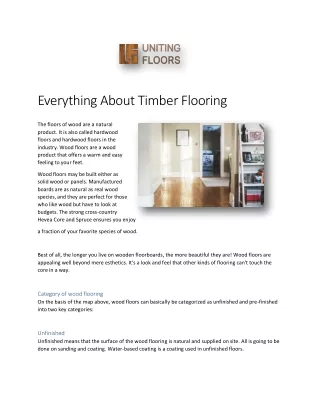Commercial Timber Floor Sanding Melbourne by Uniting Floors