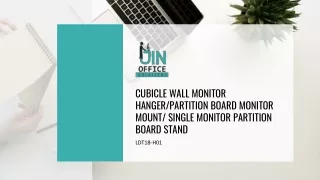 Cubicle Wall Monitor Hanger- Partition Board monitor mount. Adjustable - Jin office solutions