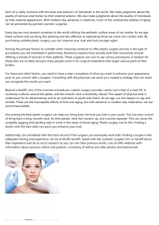 12 Companies Leading the Way in Plastic Surgery Confidential