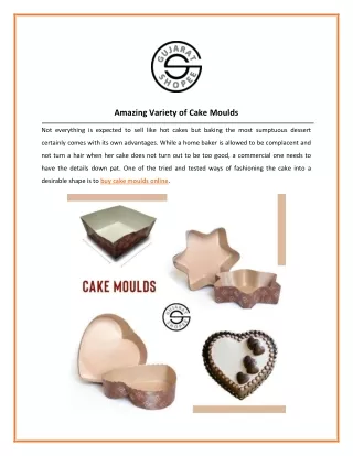 Cake Moulds - Buy Cake Moulds Online