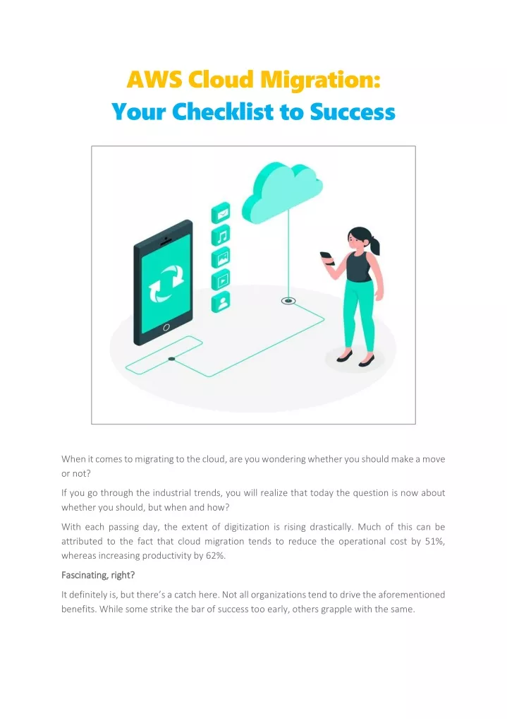 aws cloud migration your checklist to success
