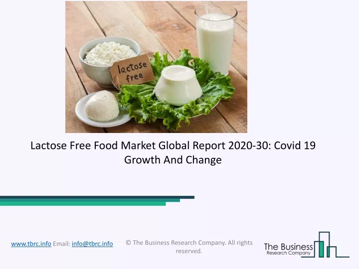 lactose free food market global report 2020