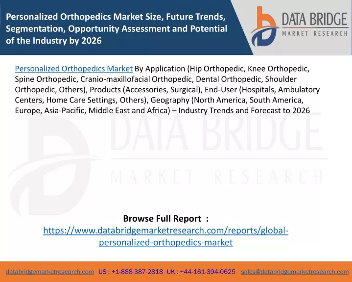 personalized orthopedics market size future
