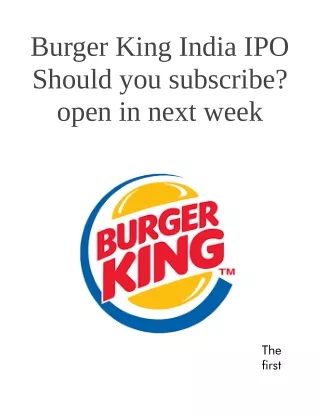 burger king india ipo should you subscribe open