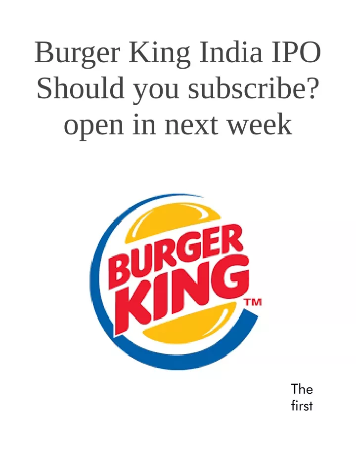 burger king india ipo should you subscribe open