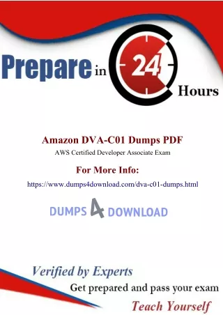 Get DVA-C01 Practice Questions with Money Back Guarantee | Dumps4Download