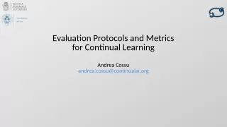 Evaluation Protocols and Metrics for Continual Learning
