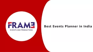 Best Event Planner in India