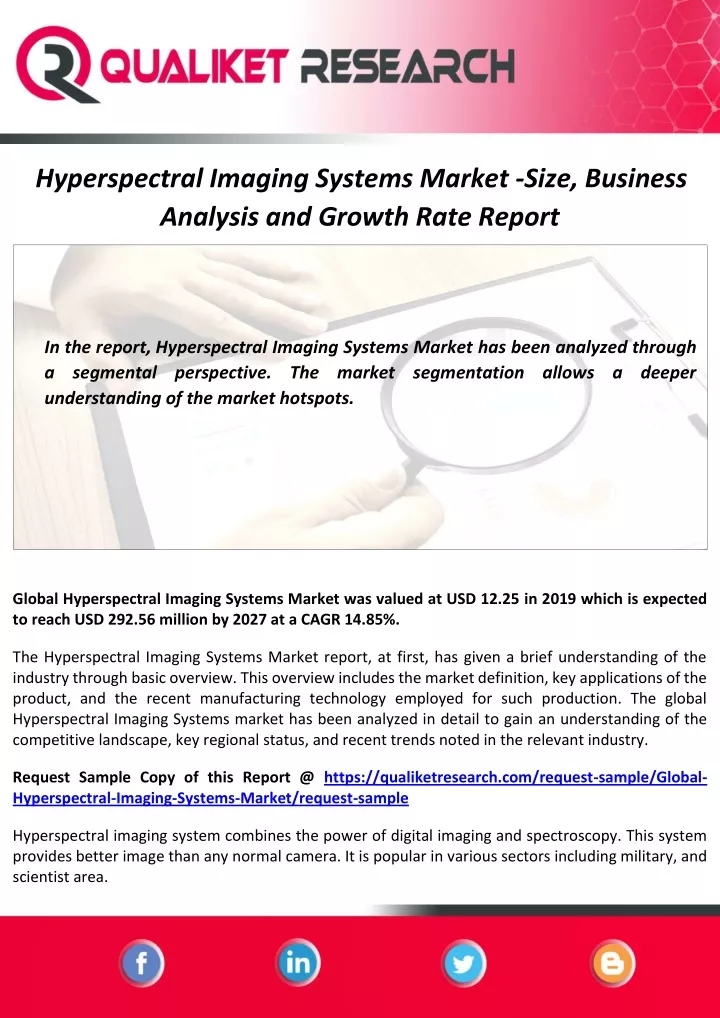 hyperspectral imaging systems market size
