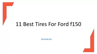 11 Best Tires for Ford f150